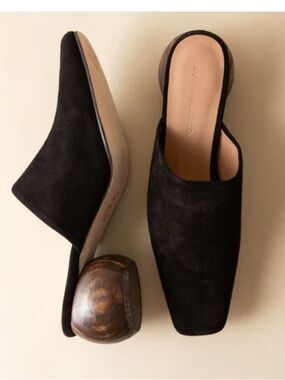 Huma Bianco MINA MULE | COAL SUEDE 38